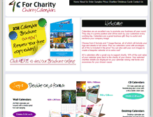 Tablet Screenshot of charitycalendars.co.uk